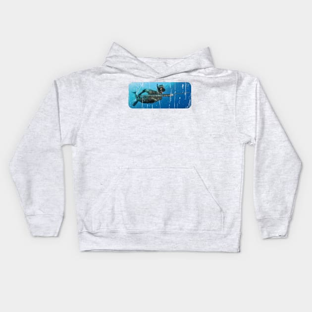 SPEARFISHING Kids Hoodie by Cult Classics